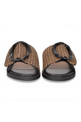 Ciabatta donna Noa Harmon  in tessuto colore naturale. NOA HARMON | 9661-NATURALE